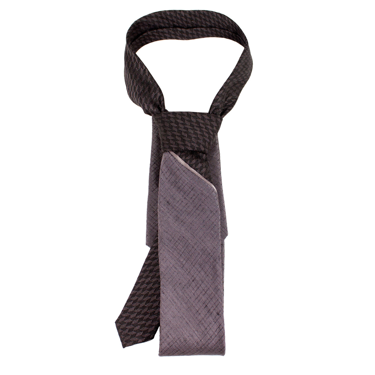 Full Knot Split Blade | Dark Gray & Black Feathers