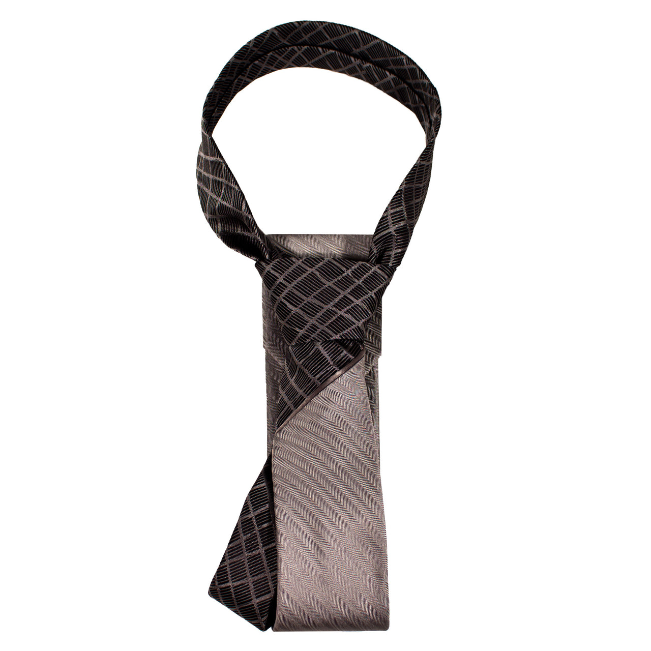 Full Knot Split Blade | Silver & Gray Web