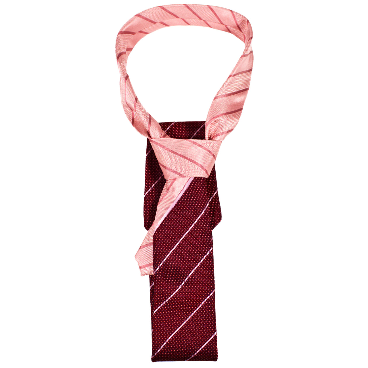 Full Knot Split Blade | Maroon & Pink Stripes