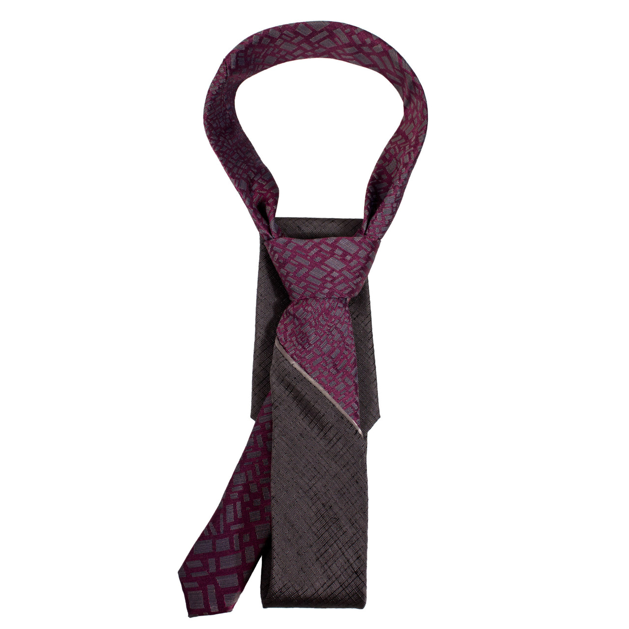 Full Knot Split Blade | Dark Gray & Maroon Web