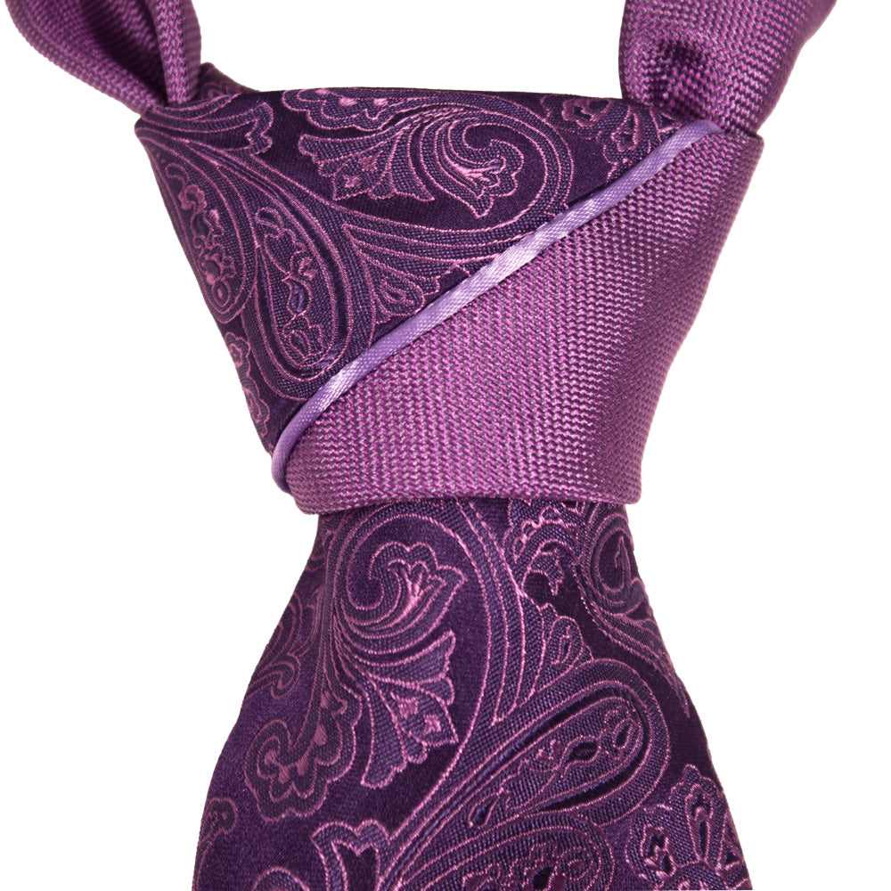 Split Knot | Purple Paisley & Mauve