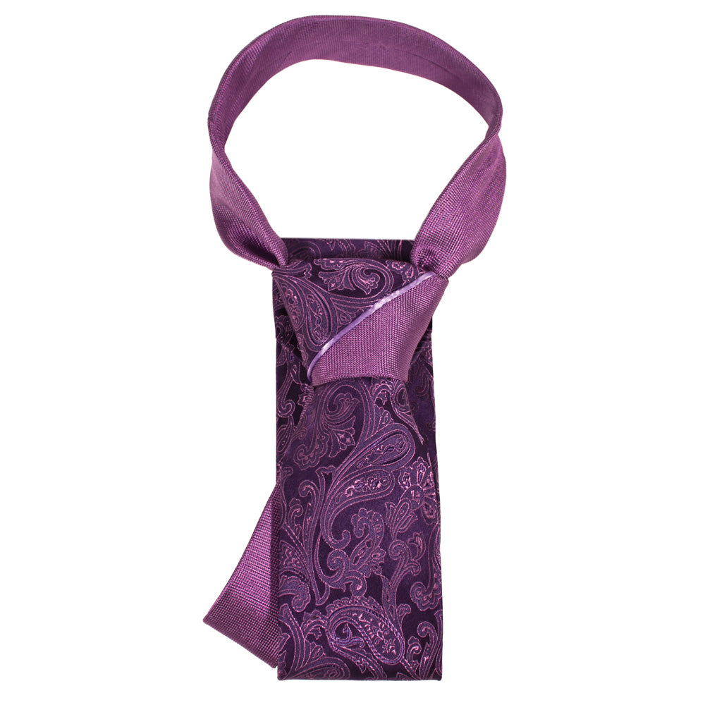 Split Knot | Purple Paisley & Mauve